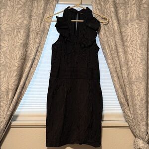 Express Black Pinstripe Mini Dress